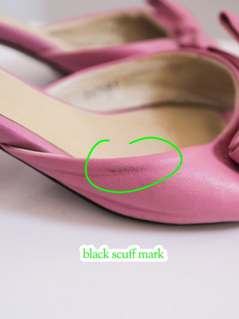 Medium Pink Faux Leather Bowknot Kitten Heels, Simple Solid, Spring Summer - Picture 9 of 13